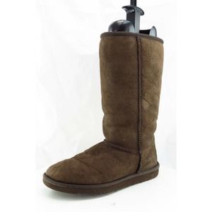 UGG Boot Sz 6 M Warm Brown Leather Women‎